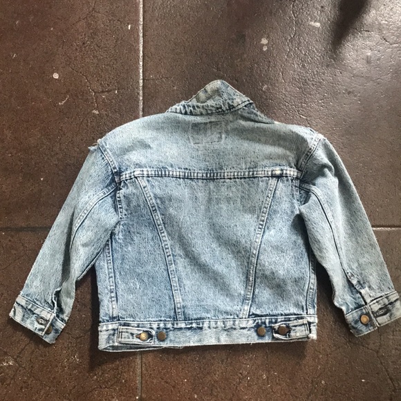 vintage orange tab Levi’s jean jacket xs - Picture 3 of 8